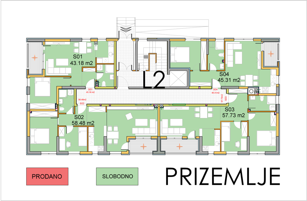 L2, prizemlje