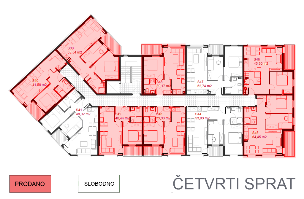 Lazarevo2, 4.sprat