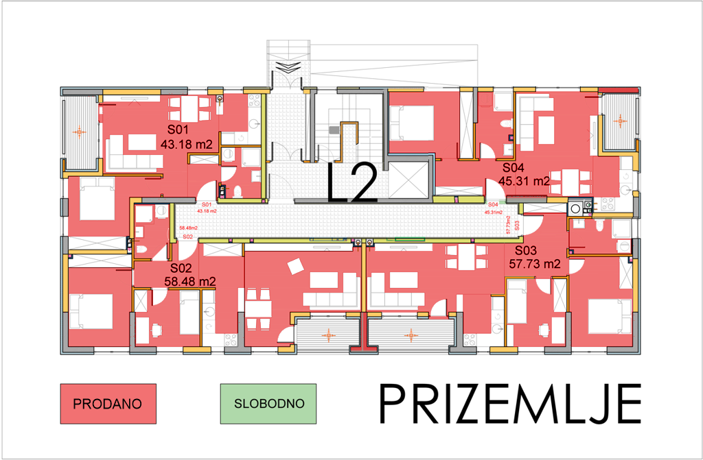 L2, prizemlje
