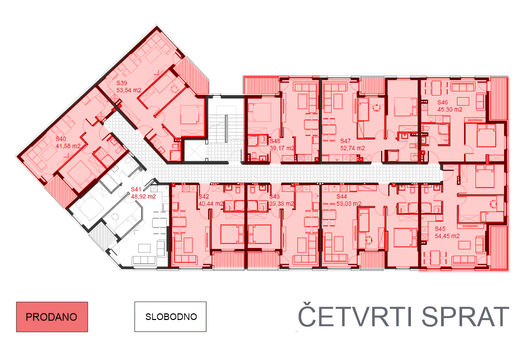 Lazarevo2, 4.sprat