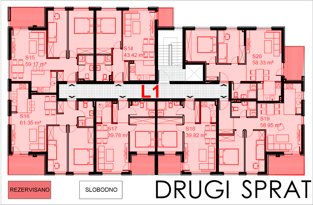 Šargovac L1, 2. sprat